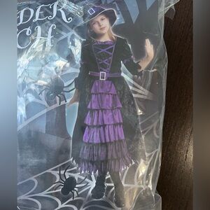 Girls Spider Witch Halloween Costume Size S